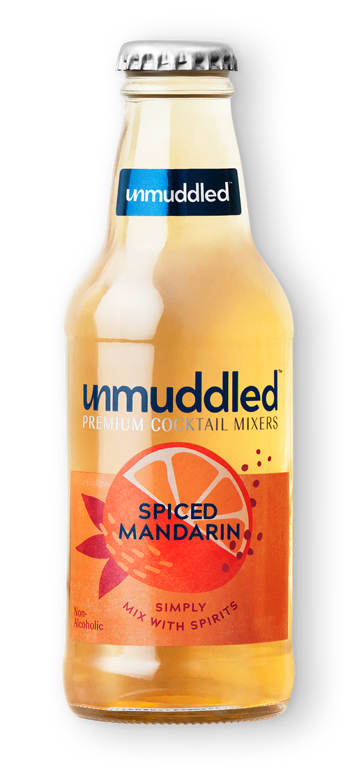 A bottle of Spiced Mandarin Mixer