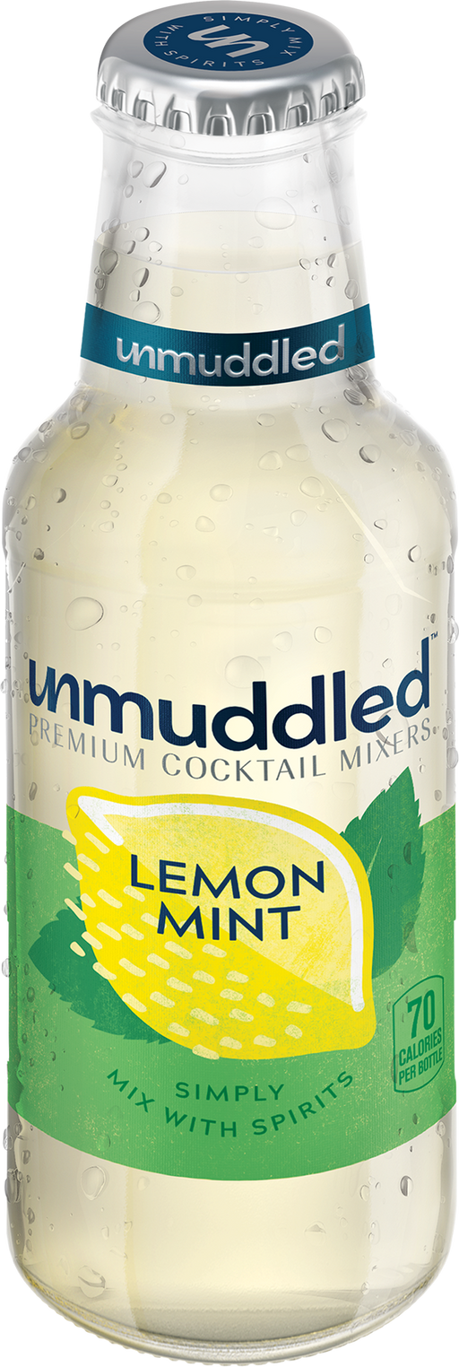 A bottle of Lemon Mint Mixer